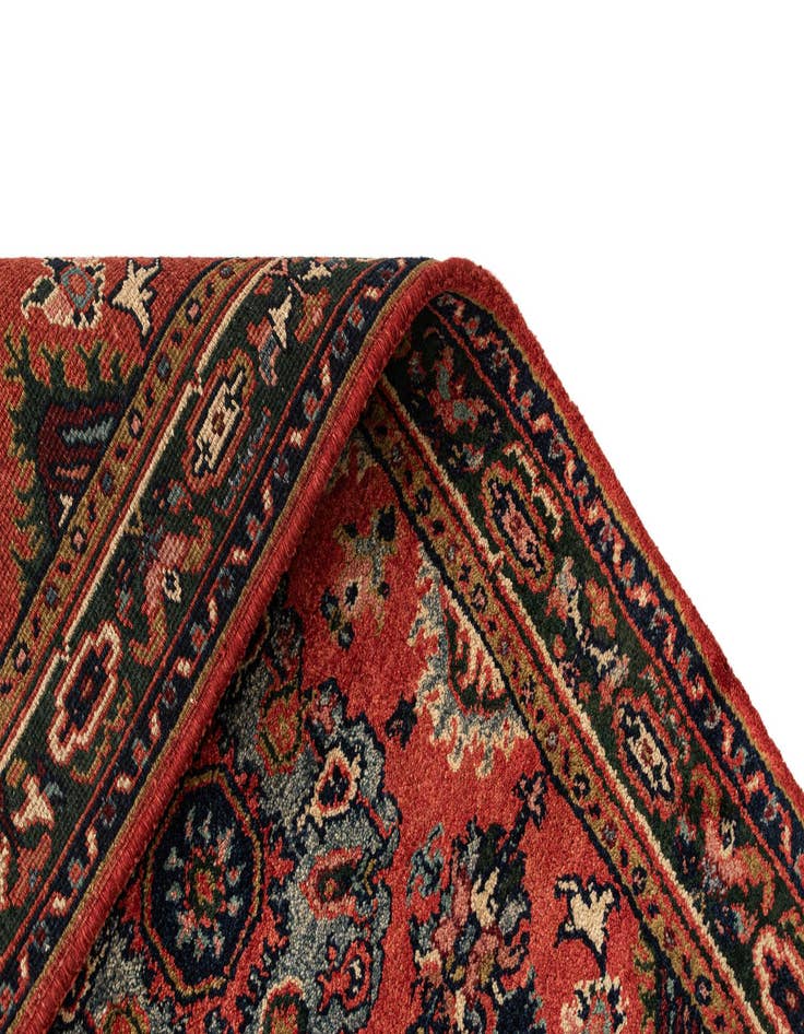 Detail image of  3' 2 x 5' 5  Hand Knotted Heriz Wool Rug