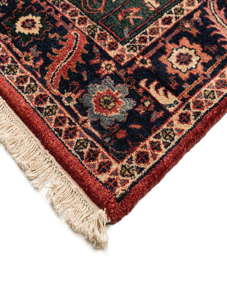 Detail image of  7' x 10' 7  Hand Knotted Heriz Wool Rug