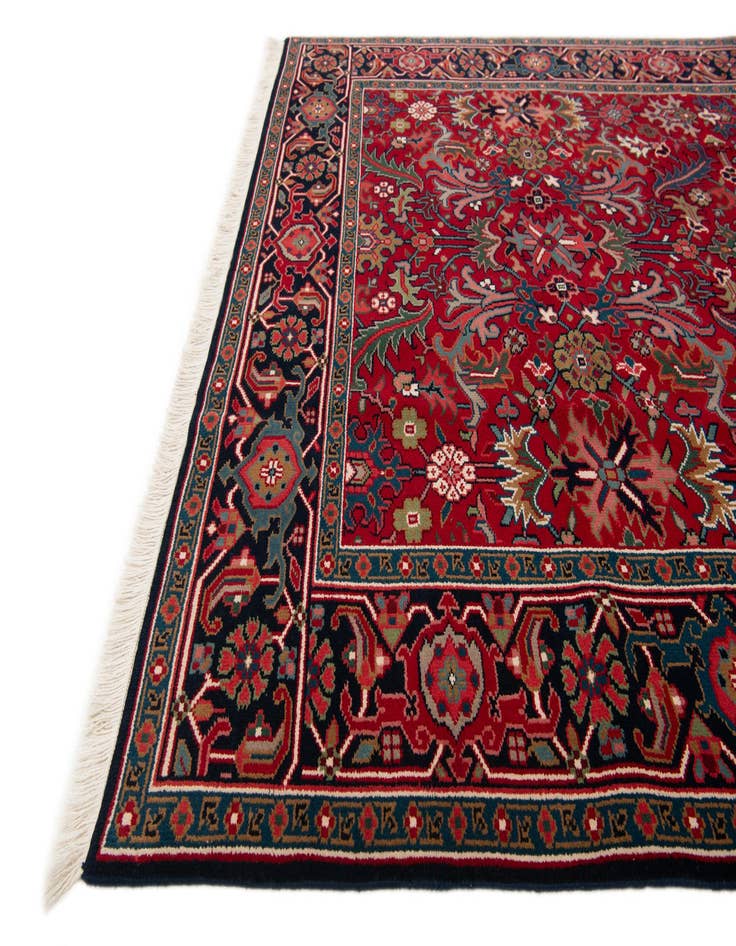 Detail image of  6' 2 x 8' 8  Hand Knotted Heriz Wool Rug