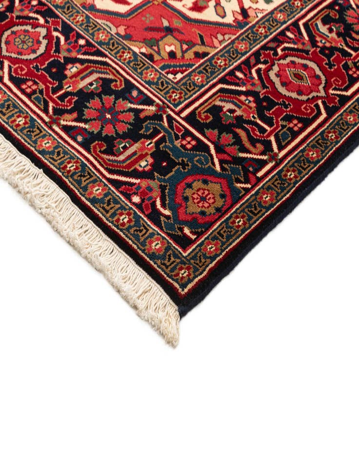 Detail image of  8' 1 x 12'  Hand Knotted Heriz Wool Rug