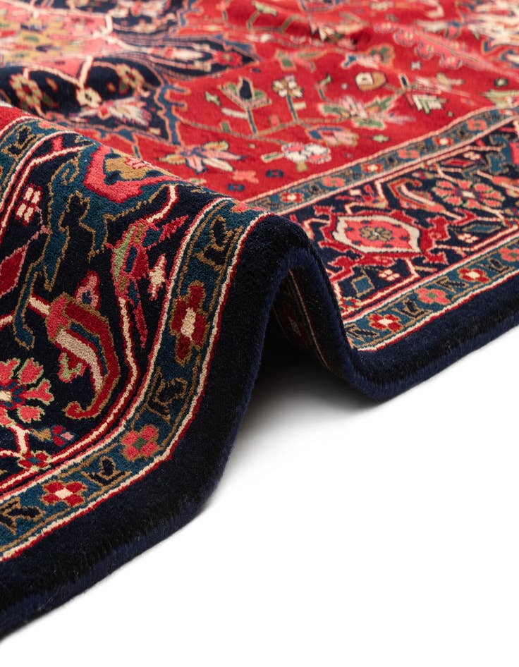 Detail image of  8' 2 x 11' 7  Hand Knotted Heriz Wool Rug