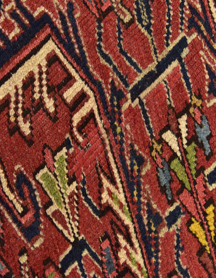 Detail image of  8' 2 x 11' 6  Hand Knotted Heriz Persian Wool Rug