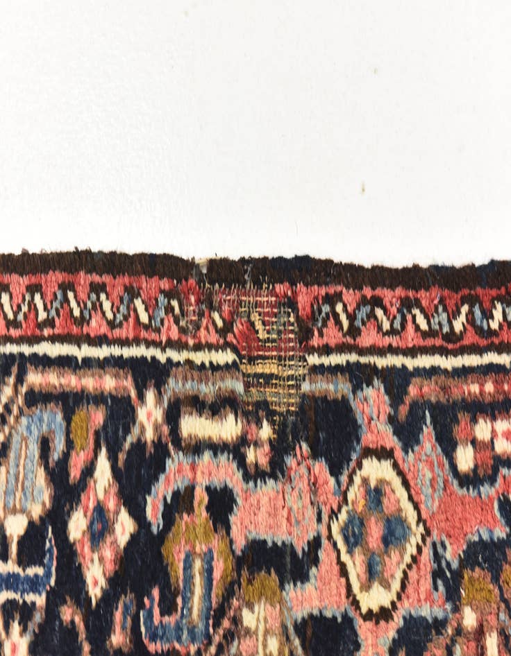 Detail image of  7' 7 x 10' 10  Hand Knotted Heriz Persian Wool Rug