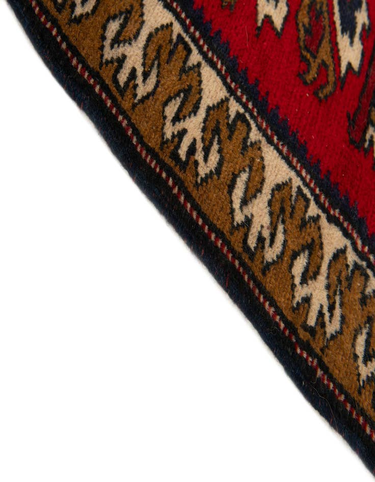 Detail image of  3' 8 x 6' 4  Hand Knotted Heriz Wool Rug