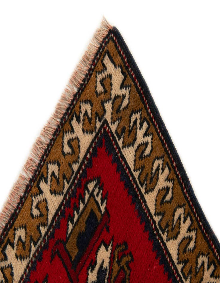 Detail image of  3' 8 x 6' 4  Hand Knotted Heriz Wool Rug