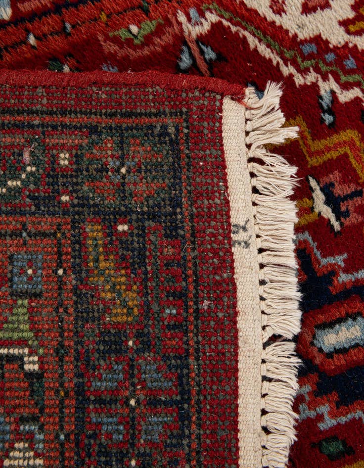 Detail image of  2' 5 x 4' 8  Hand Knotted Heriz Wool Rug