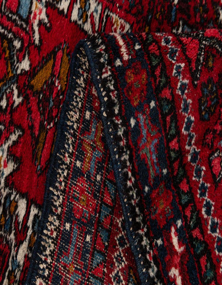 Detail image of  2' 6 x 4' 2  Hand Knotted Heriz Wool Rug