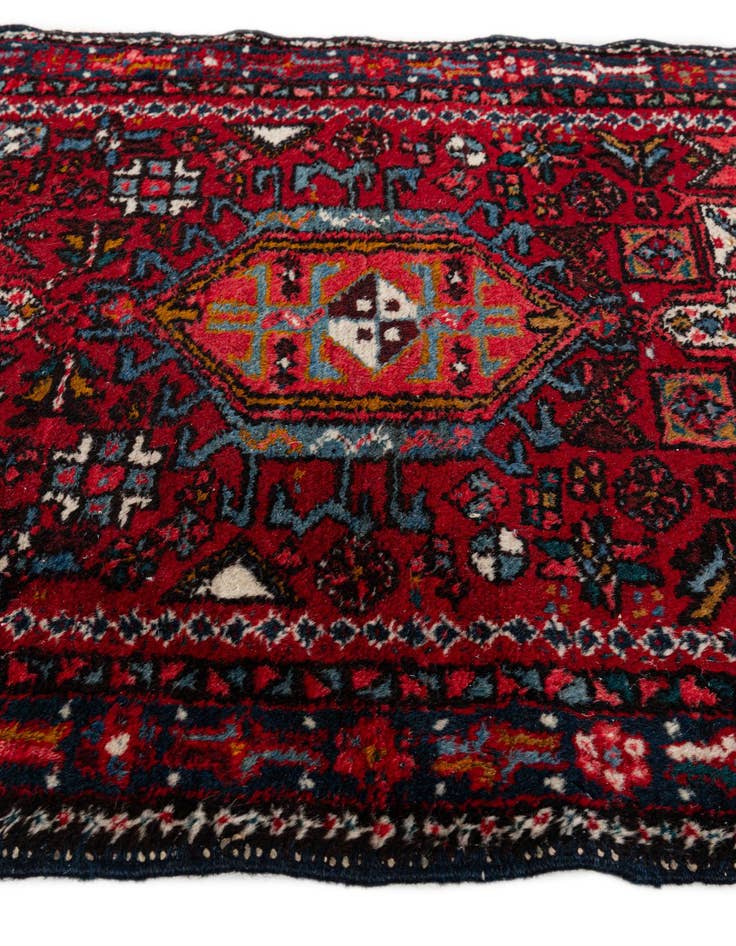 Detail image of  2' 6 x 4' 2  Hand Knotted Heriz Wool Rug