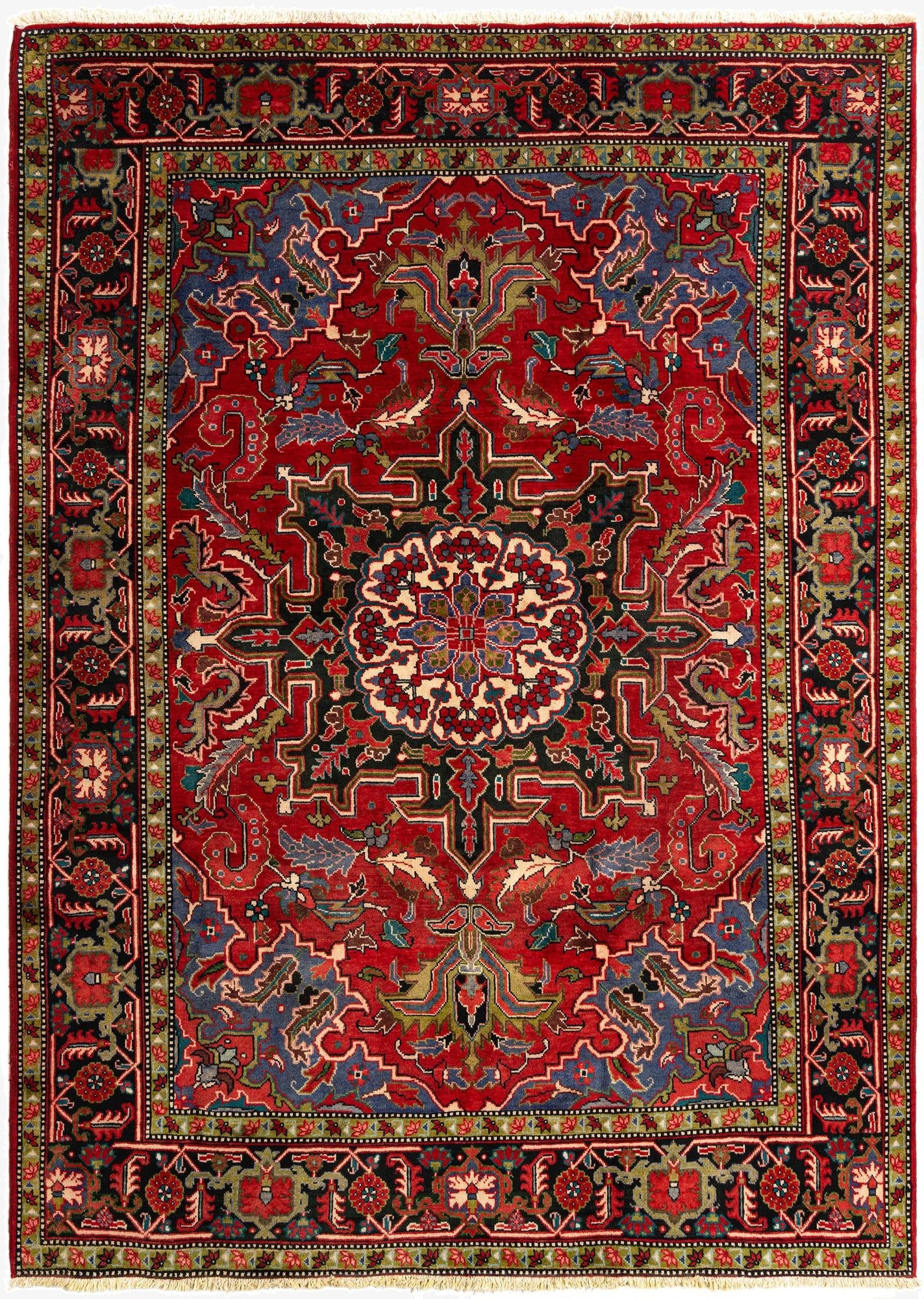  7' 9 x 10' 8 Heriz Wool Rug