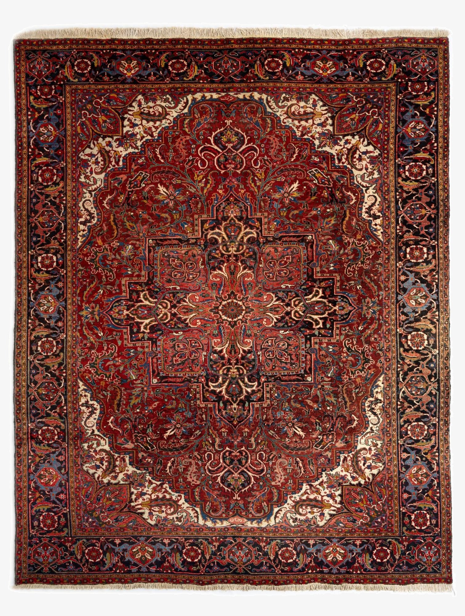  9' 8 x 12' 8 Heriz Wool Rug