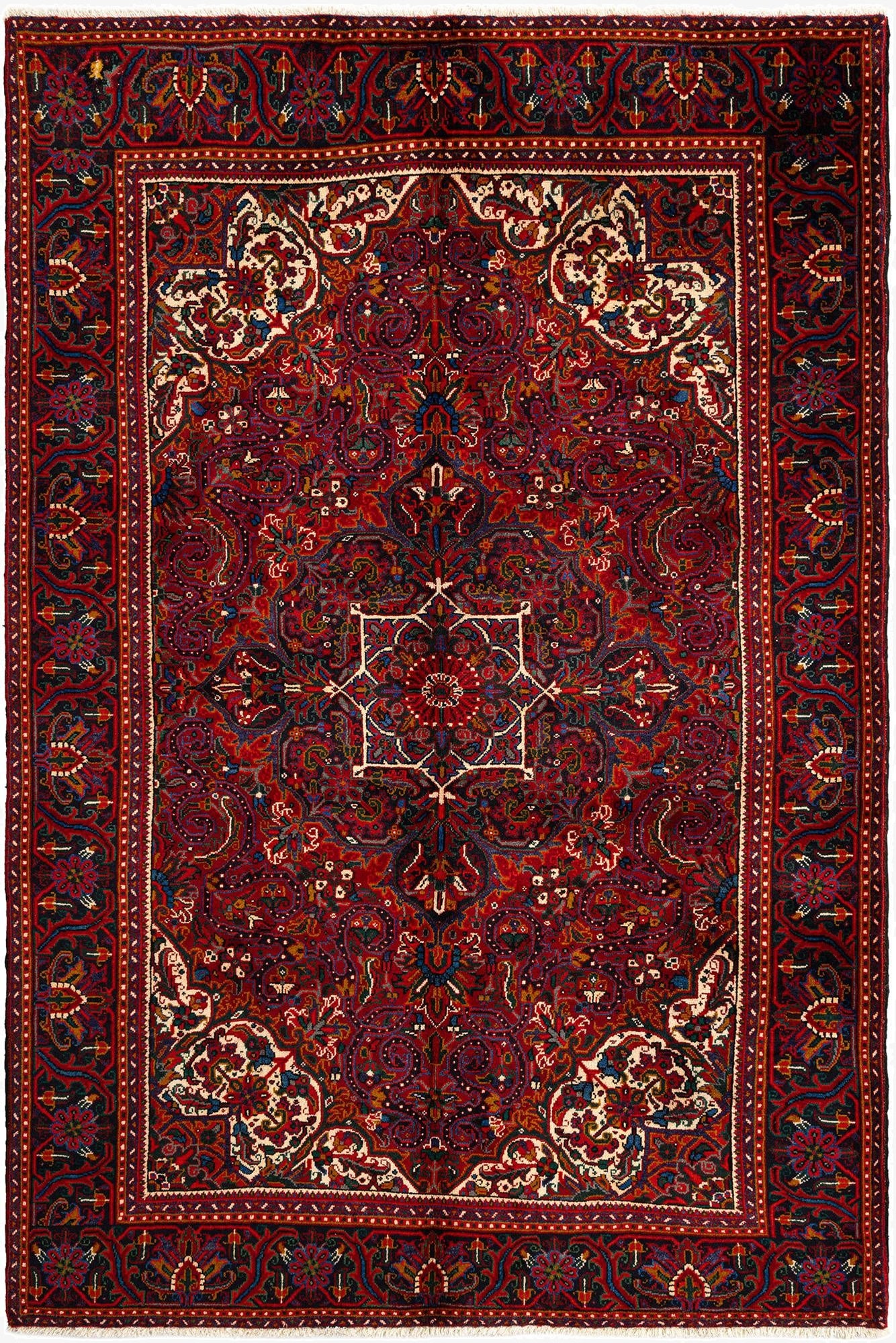  6' 11 x 10' 2 Heriz Wool Rug
