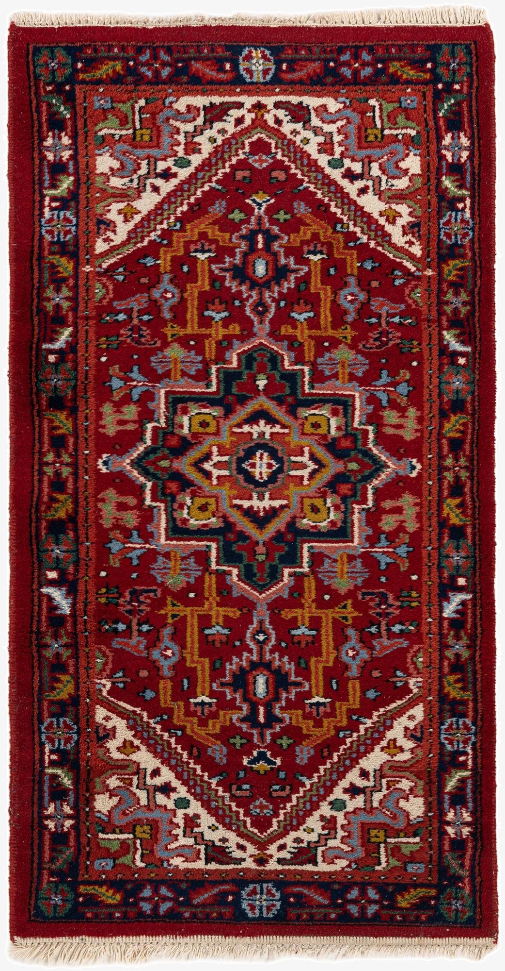  2' 5 x 4' 8  Hand Knotted Heriz Wool Rug