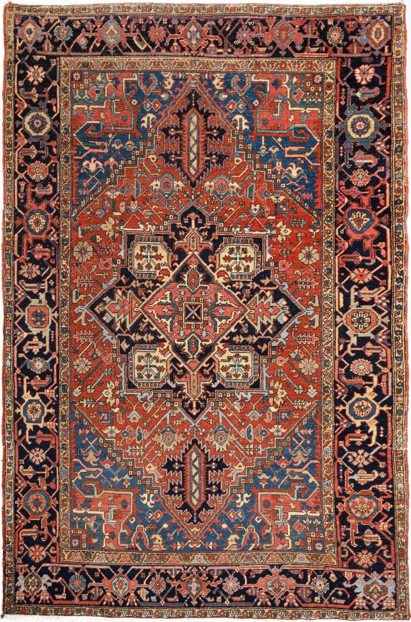  6' 9 x 10' Heriz Rug