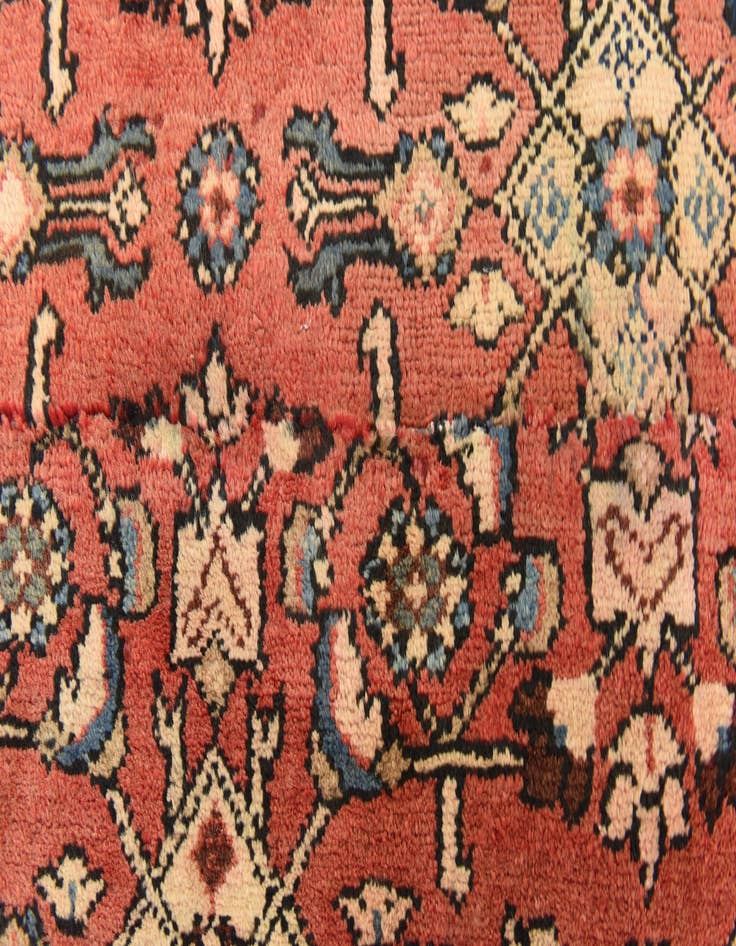 Detail image of  3' 8 x 7' 3  Hand Knotted Hossainabad Persian Wool Rug