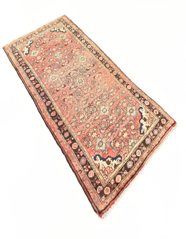 Detail image of  3' 8 x 7' 3  Hand Knotted Hossainabad Persian Wool Rug