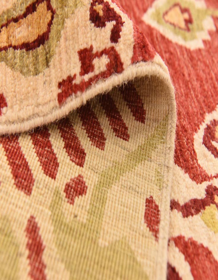 Detail image of  6' x 9'  Hand Knotted Ikat Rug