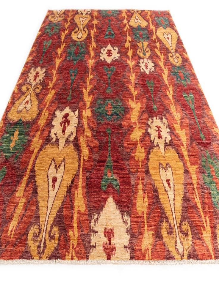 Detail image of  8' 4 x 9' 10  Hand Knotted Ikat Oriental Rug