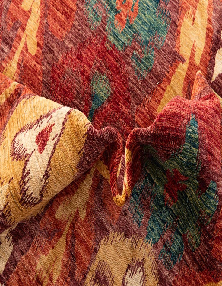 Detail image of  8' 4 x 9' 10  Hand Knotted Ikat Oriental Rug