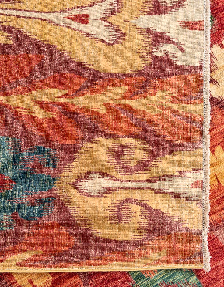 Detail image of  8' 4 x 9' 10  Hand Knotted Ikat Oriental Rug