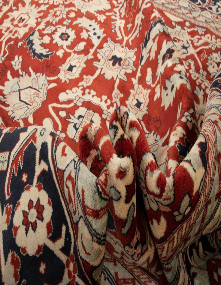 Detail image of  8' 4 x 9' 11  Hand Knotted Indo Tabriz Wool Rug