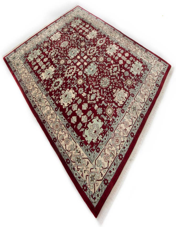 Detail image of  8' 2 x 10' 2  Hand Knotted Indo Tabriz Wool Rug