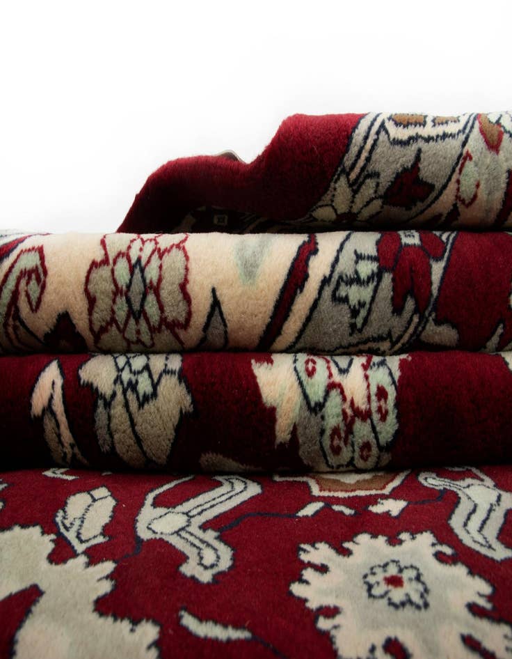 Detail image of  8' 2 x 10' 2  Hand Knotted Indo Tabriz Wool Rug