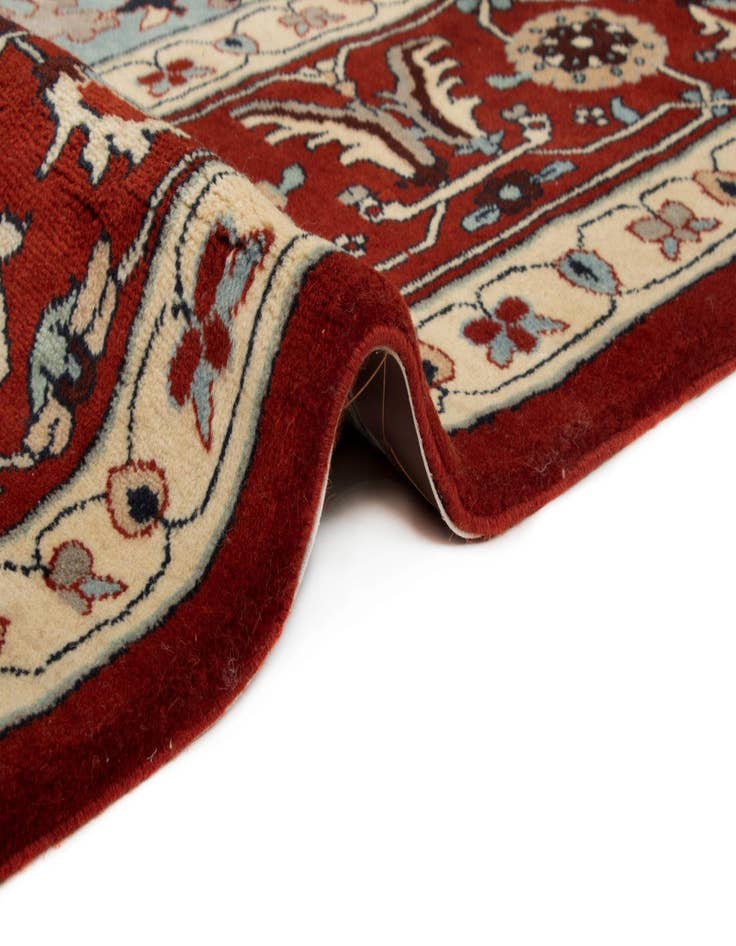 Detail image of  9' 5 x 10' 10  Hand Knotted Indo Tabriz Wool Rug