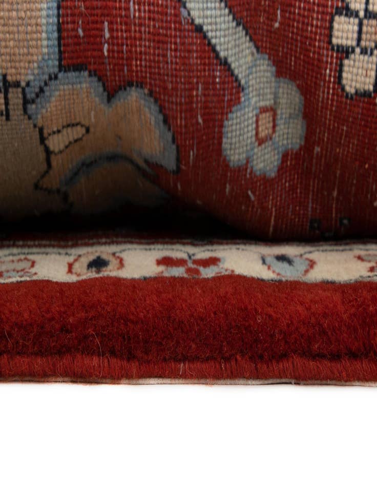 Detail image of  9' 5 x 10' 10  Hand Knotted Indo Tabriz Wool Rug