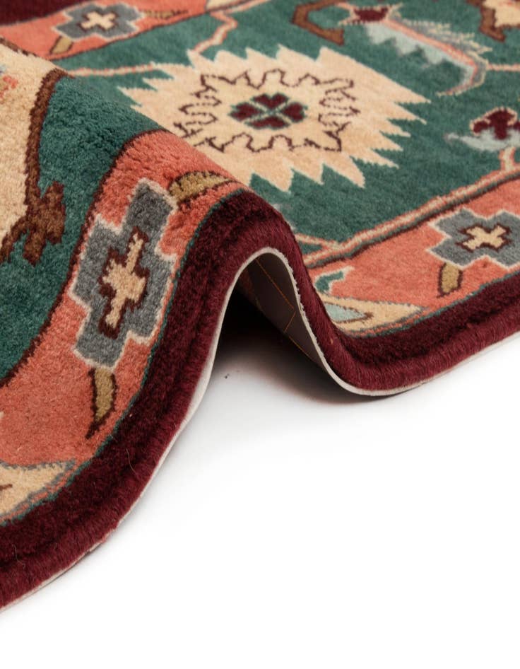 Detail image of  8' x 9' 10  Hand Knotted Indo Tabriz Wool Rug