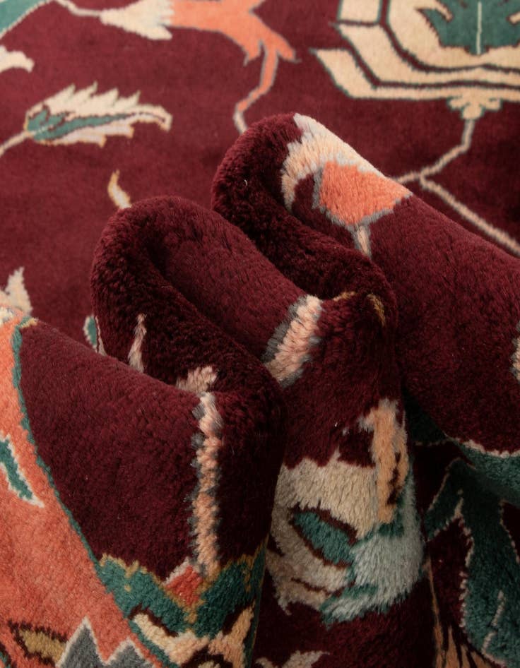 Detail image of  8' x 9' 10  Hand Knotted Indo Tabriz Wool Rug