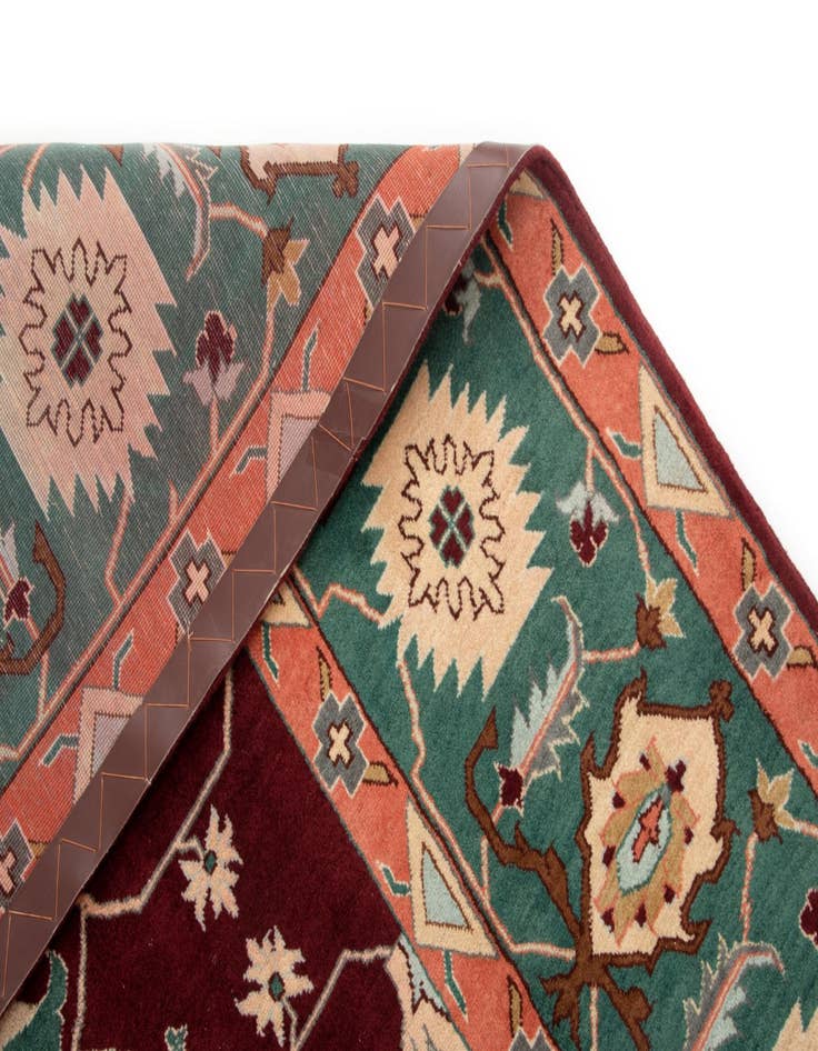 Detail image of  8' x 9' 10  Hand Knotted Indo Tabriz Wool Rug