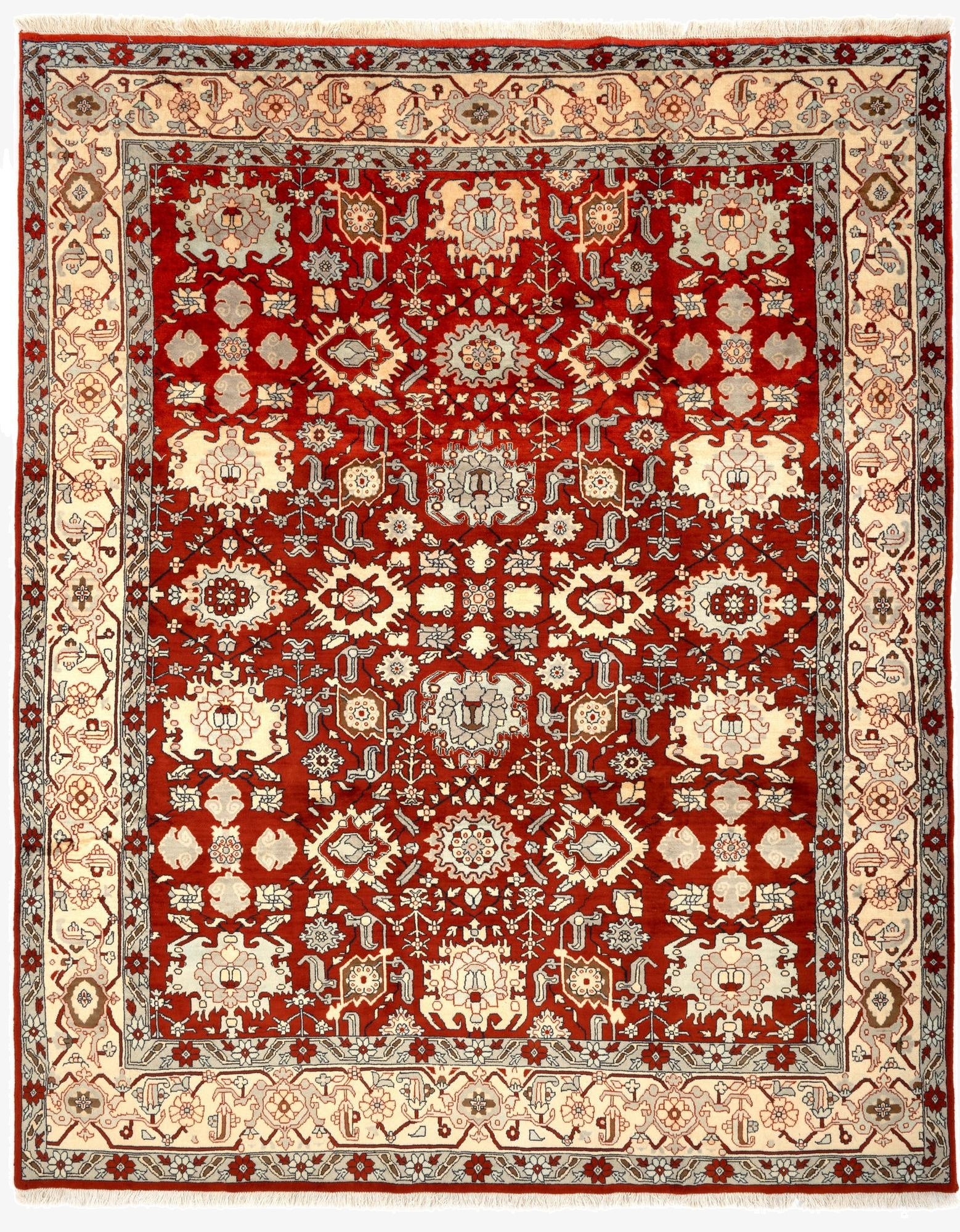  8' 3 x 10' 6  Hand Knotted Indo Tabriz Wool Rug