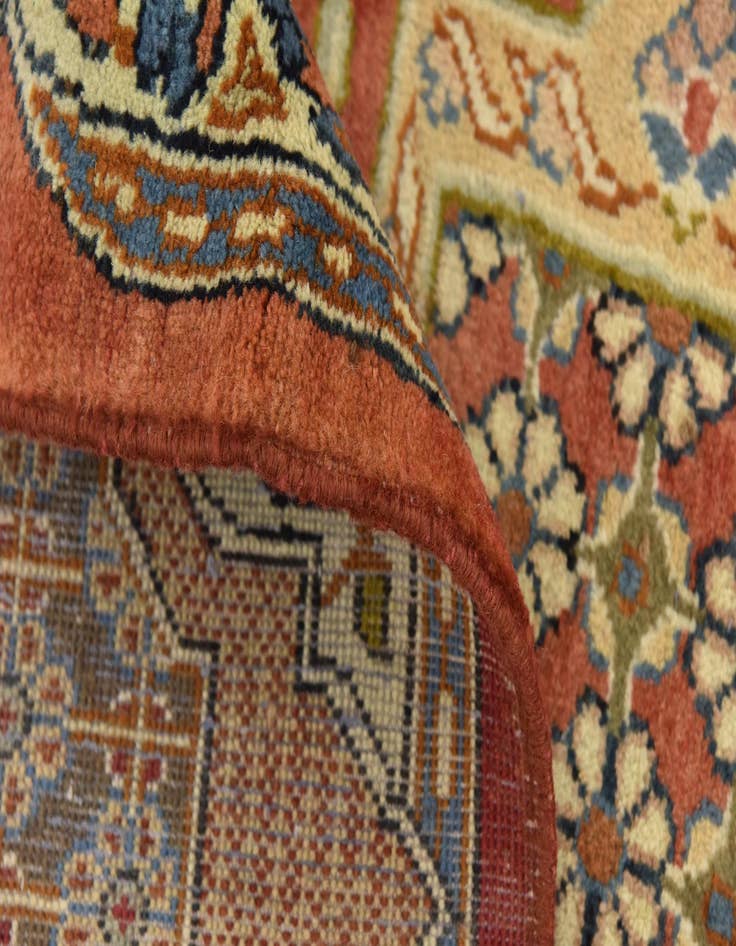 Detail image of  9' 10 x 13'  Hand Knotted Isfahan Persian Wool Rug