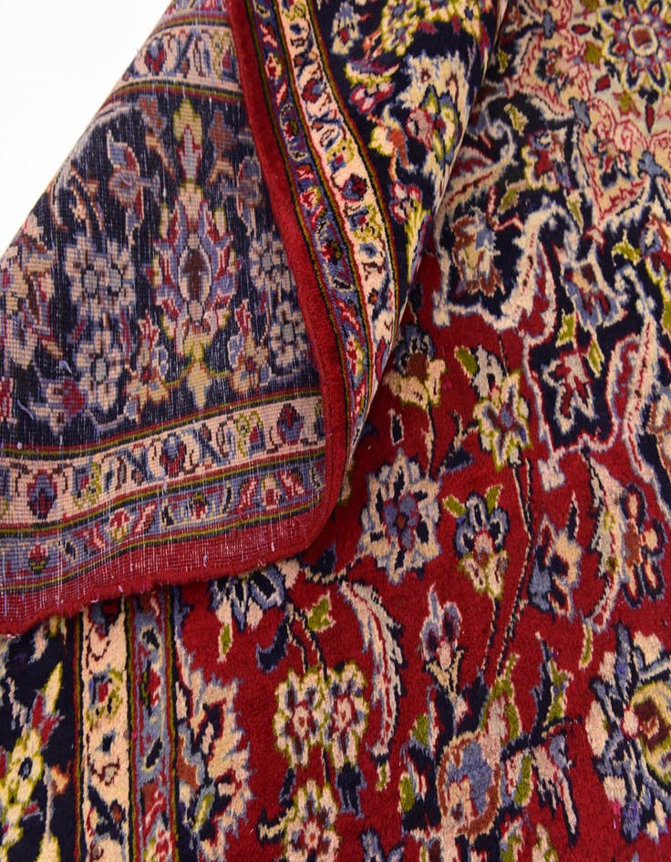 Detail image of  8' 8 x 11' 10  Hand Knotted Isfahan Persian Wool Rug