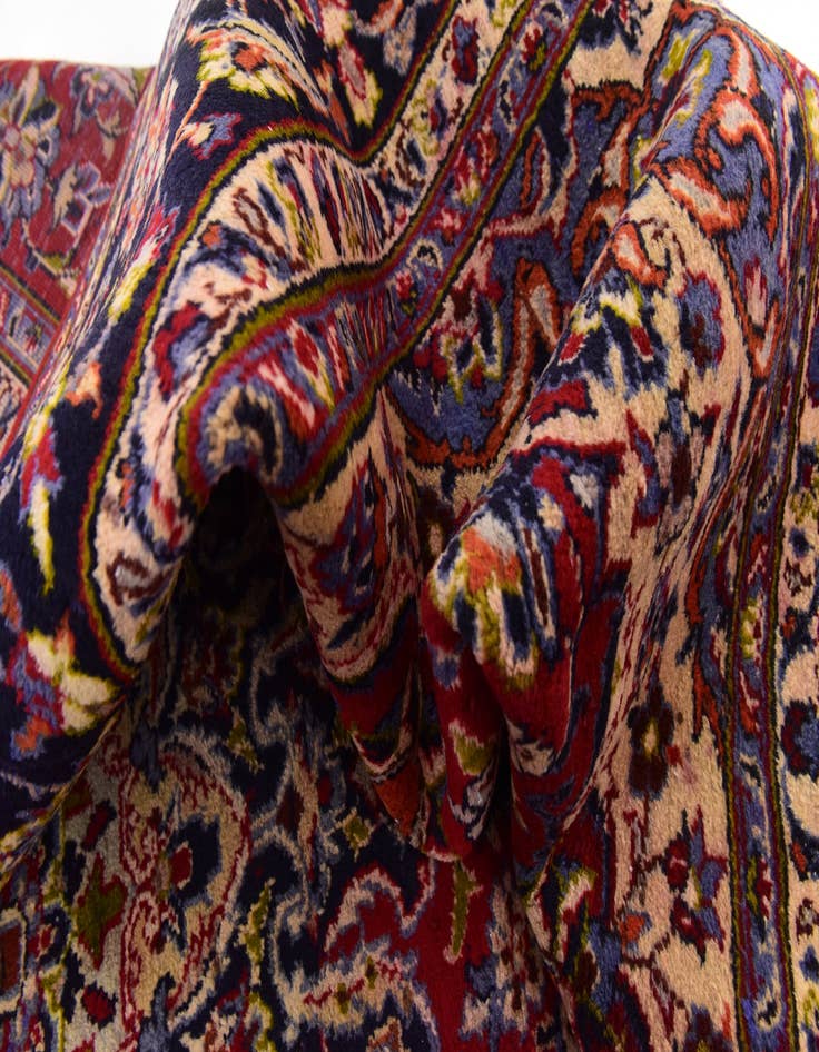 Detail image of  8' 8 x 11' 10  Hand Knotted Isfahan Persian Wool Rug