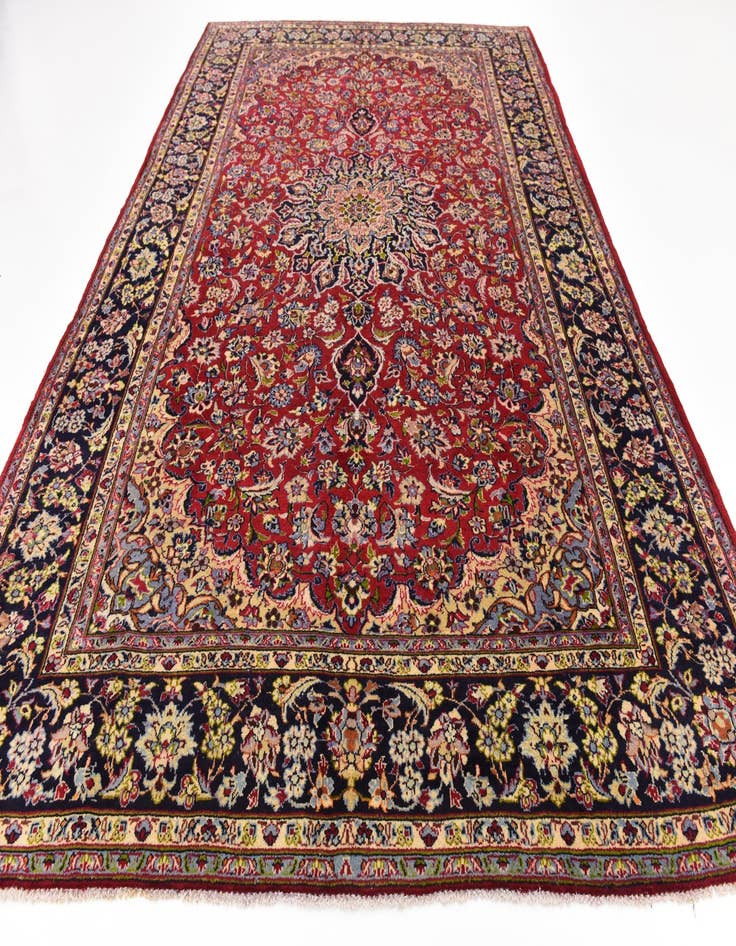 Detail image of  8' 8 x 11' 10  Hand Knotted Isfahan Persian Wool Rug