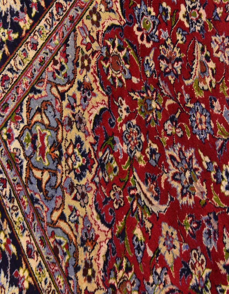 Detail image of  8' 8 x 11' 10  Hand Knotted Isfahan Persian Wool Rug