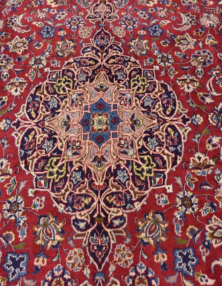 Detail image of  9' 8 x 12' 9  Hand Knotted Isfahan Persian Wool Rug
