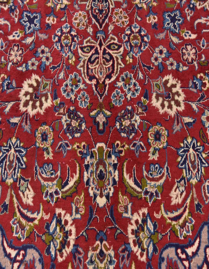 Detail image of  9' 8 x 12' 9  Hand Knotted Isfahan Persian Wool Rug