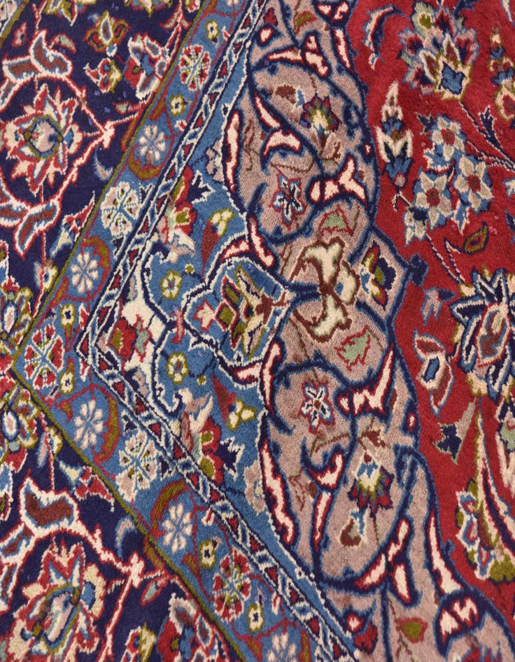 Detail image of  9' 8 x 12' 9  Hand Knotted Isfahan Persian Wool Rug