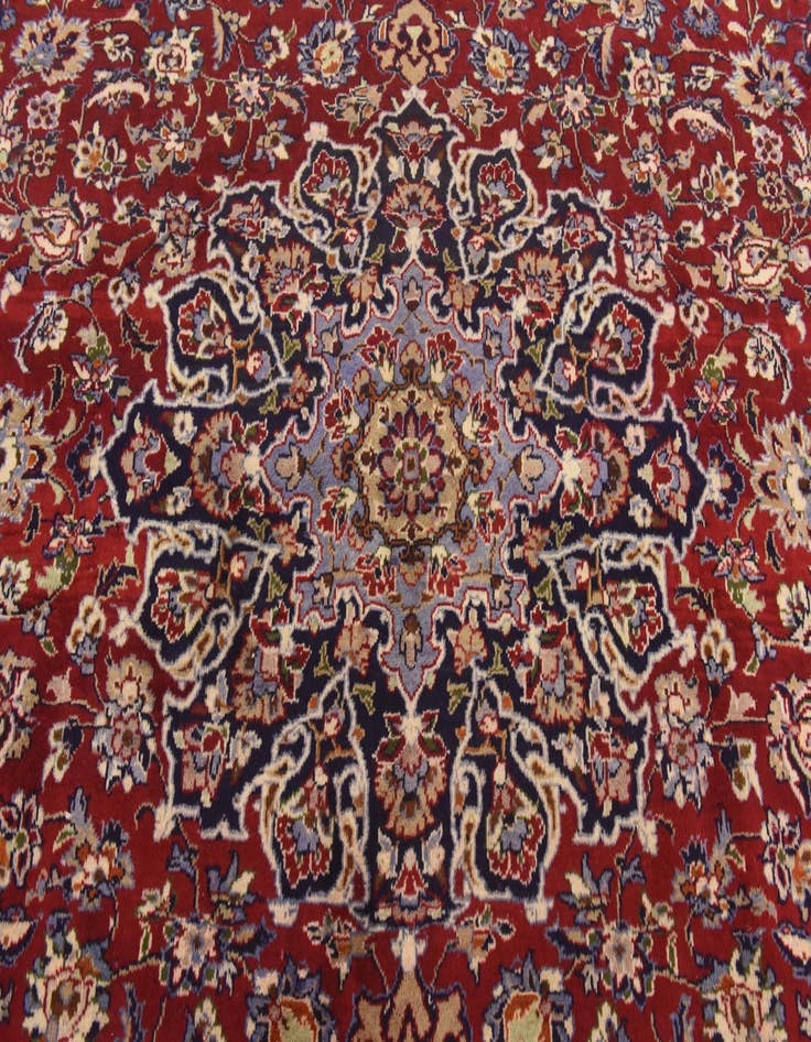 Detail image of  9' 9 x 13' 4  Hand Knotted Isfahan Persian Wool Rug