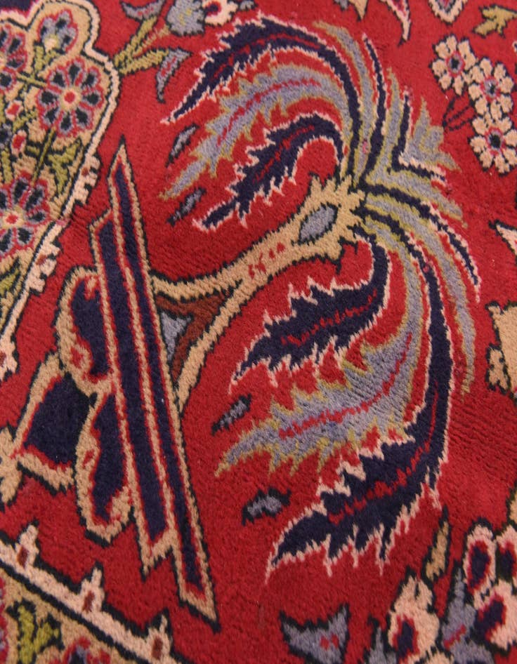 Detail image of  9' 7 x 13'  Hand Knotted Isfahan Persian Wool Rug