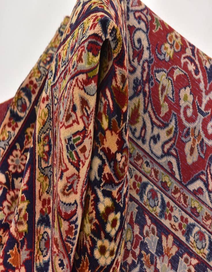 Detail image of  8' 10 x 12' 9  Hand Knotted Isfahan Persian Wool Rug