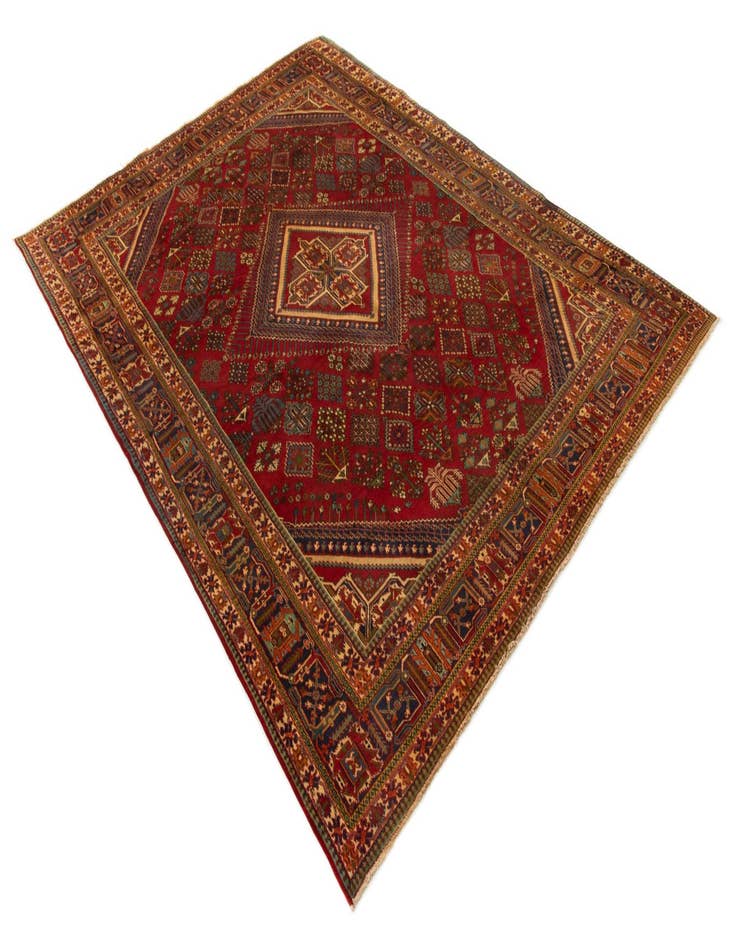 Detail image of  7' 11 x 11'  Hand Knotted Isfahan Persian Wool Rug