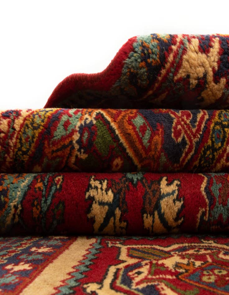 Detail image of  7' 11 x 11'  Hand Knotted Isfahan Persian Wool Rug