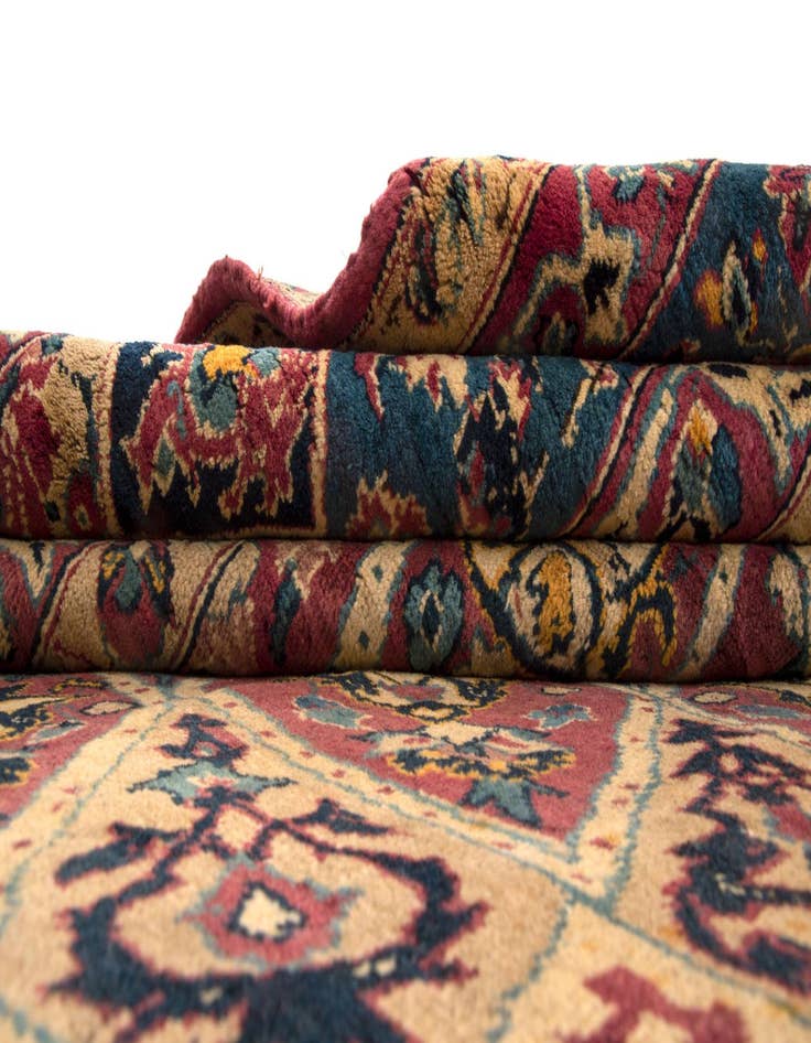 Detail image of  9' 10 x 12' 10  Hand Knotted Isfahan Persian Wool Rug