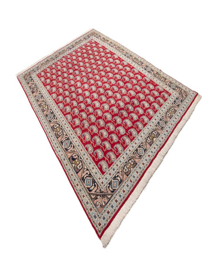 Detail image of  9' 4 x 12' 9  Hand Knotted Isfahan Persian Wool Rug