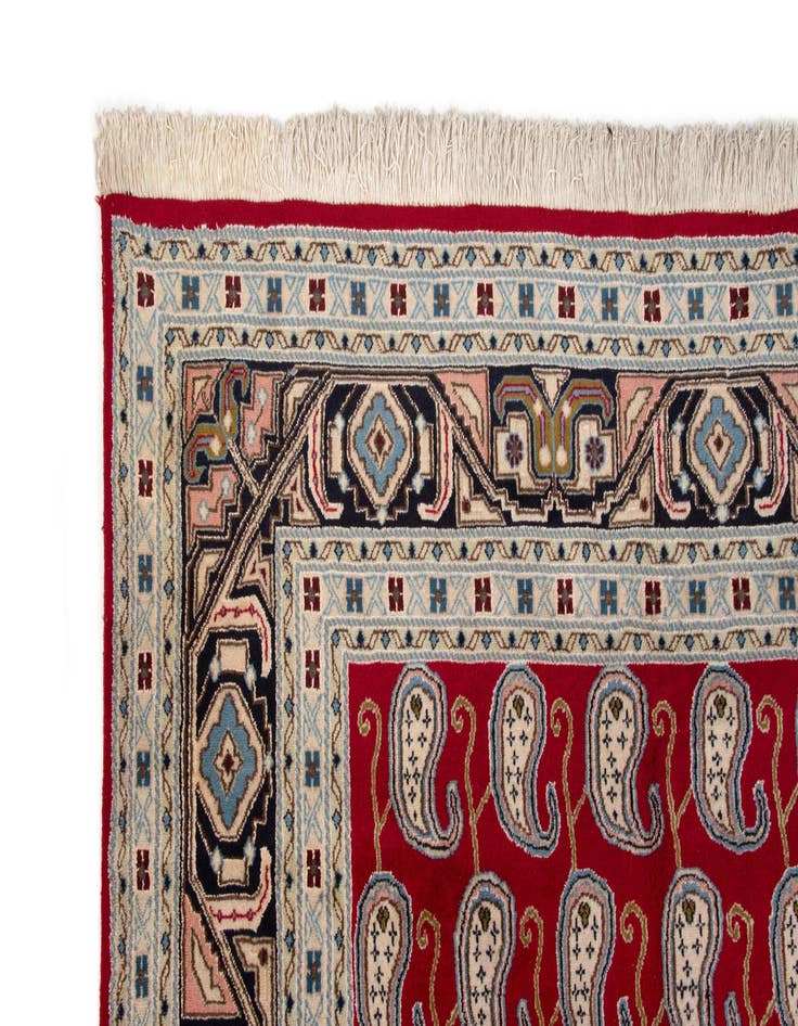 Detail image of  9' 4 x 12' 9  Hand Knotted Isfahan Persian Wool Rug