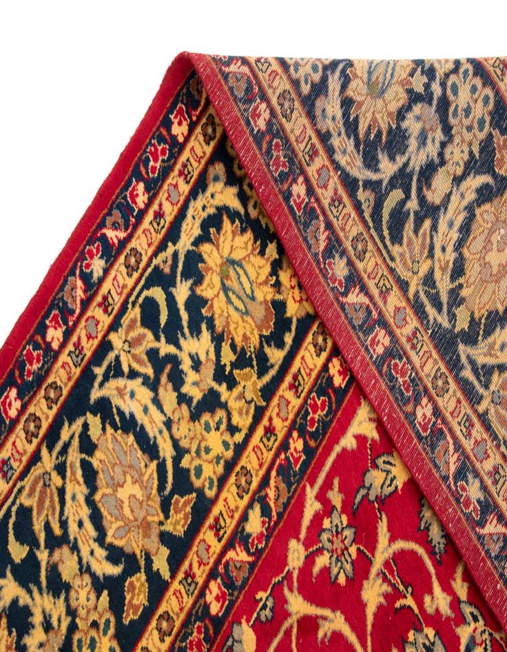 Detail image of  8' 10 x 12' 10  Hand Knotted Isfahan Persian Wool Rug