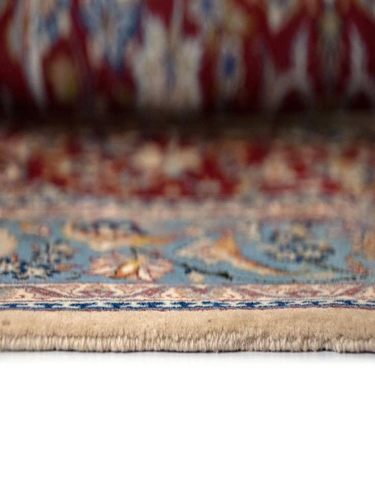 Detail image of  3' 5 x 5' 2  Hand Knotted Isfahan Persian Rug
